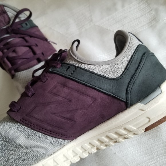 New Balance 247 Rev Lite Men's Sneaker Grey Purple Green - Picture 3 of 7